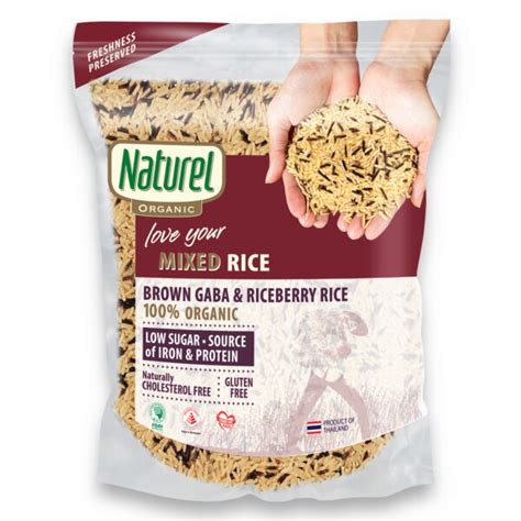 Naturel Organic Brown GABA and Riceberry Rice - Naturel