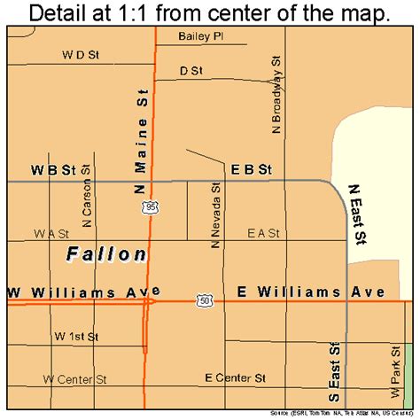 Fallon Nevada Street Map 3224100