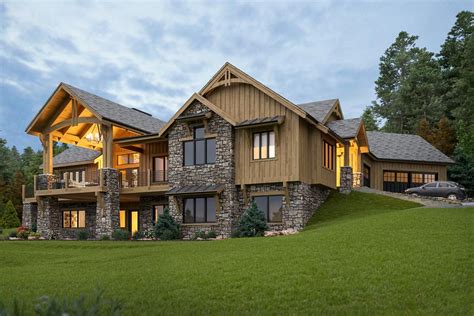 Plan 95092RW: Mountain Craftsman Home Plan with Angled Garage - 3063 Sq Ft | Craftsman house ...