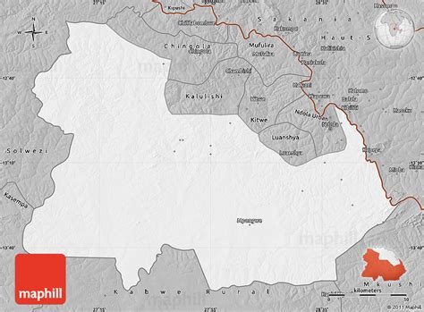 Gray Map of Ndola Rural