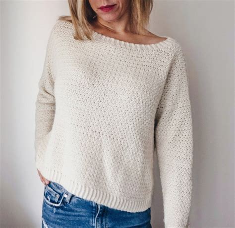 Crochet PATTERN The Farrow Sweater Pattern Crochet Sweater | Etsy