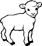 Lamb Clipart Black And White | Free download on ClipArtMag