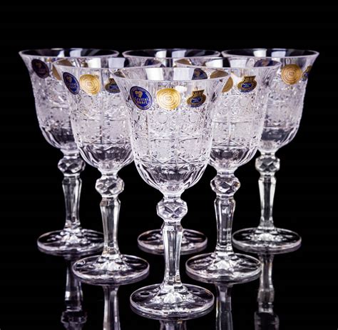 Crystal White Wine glasses 500p.k Design - Bohemia Crystal