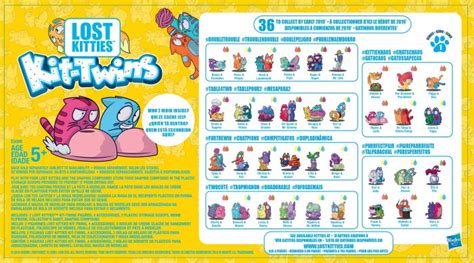 Lost Kitties Kit Twins Series 2 Insert Collectors Guide List Checklist – Kids Time