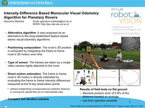 Visual Odometry | Image Processing and Computer Vision Research ...