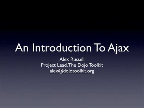 Ajax Tutorial | PPT