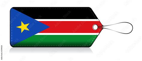 South Sudanese emoji flag, Label of Product made in South Sudan Stock ...