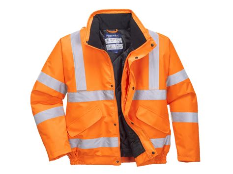 Portwest Hi-Vis Waterproof Bomber Jacket - URT32 | Waterproof Thermal Jacket