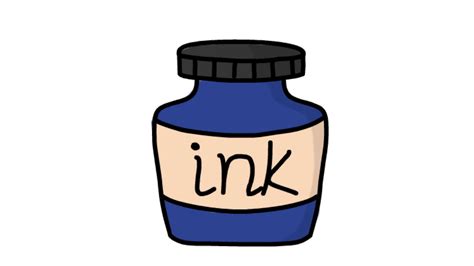 Ink Bottle Sketch Illustration Hand Drawn Stock Motion Graphics SBV-308600779 - Storyblocks