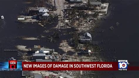 Aerial footage shows hurricane damage on Florida’s southwest coast