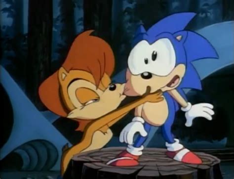 Sonicand Sally kiss sonic by Darkramiess on DeviantArt