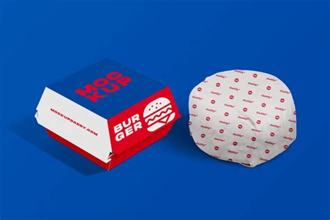 Burger Packaging and Branding Mockup - Mockup Daddy