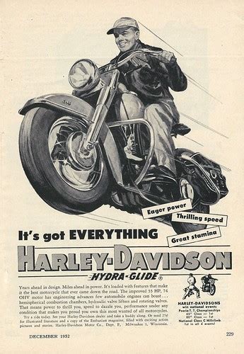 Vintage Motorcycling Advertising - Harley Davidson Hydra-G… | Flickr