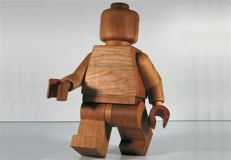 Large Wooden LEGO Minifig