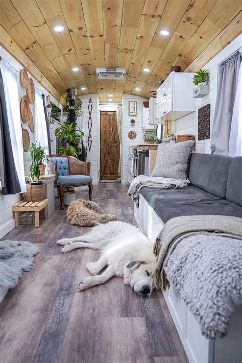 This couple ditched the burbs to travel in their converted school bus!