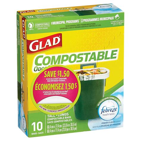 GLAD Biodegradable Garbage Bags - Box of 10 78163 | RONA