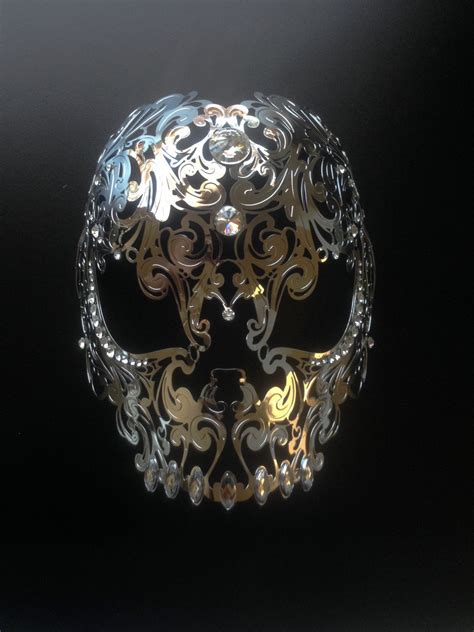 Mens Skull Mask Masquerade Metal Mask White Halloween Mask - Etsy