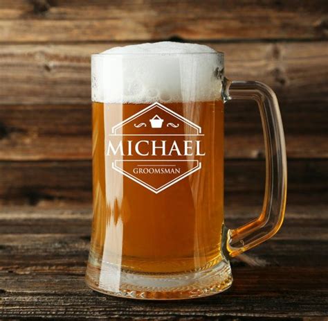 Personalized Engraved 16 Ounce Glass Beer Mug sold - Etsy | Jarras de ...