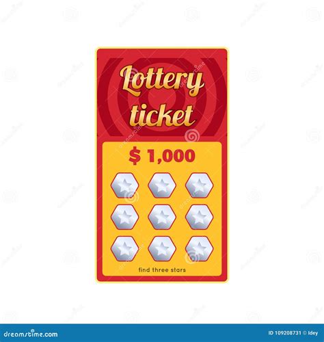 Lottery Ticket for Drawing Money and Prizes. Lottery Successful. Stock ...