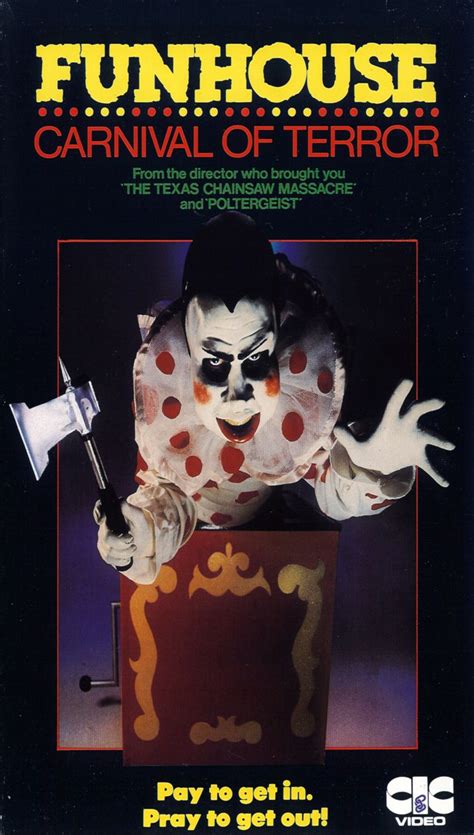 The Funhouse (1981) Foreign VHS Cover | Sf movies, Scary characters, Movie monsters