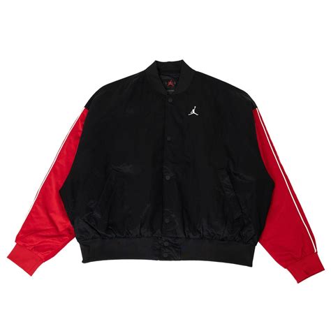 jordan women jordan flight renegade jacket black gym red white