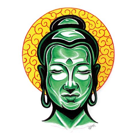 Buddha Head Wall sticker | wall-art.com