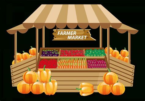 15+ Farmers Market Background Png