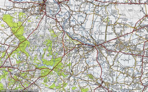 Historic Ordnance Survey Map of Egham, 1940 - Francis Frith