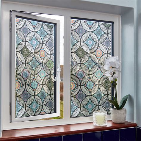 Window Film Privacy | decorative stained glass window film | Window Covering – Micoolar