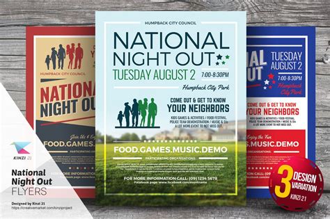 National Night Out Flyer Templates | Flyer template, Flyer, Flyer design