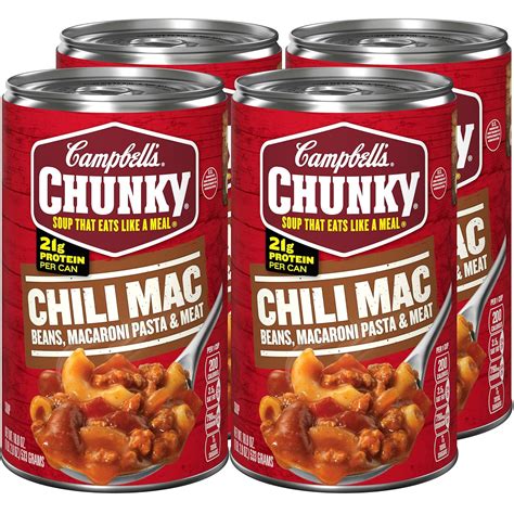 Amazon.com : Campbell's Chunky Soup, Chili Mac, 18.8 Ounce Can (Pack of ...