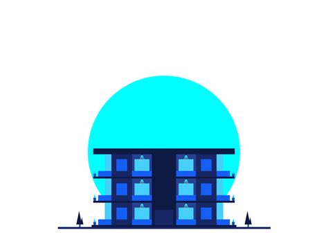 The Blue Building by Mohit Paancchal on Dribbble