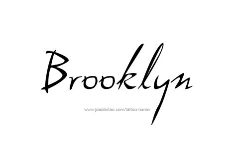 Brooklyn Name Tattoo Designs