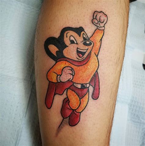 Mighty Mouse Tattoo - Printable Kids Entertainment