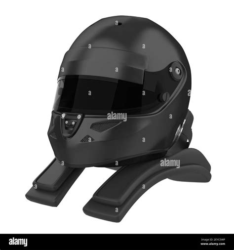 Black Racing Helmet Isolated Stock Photo - Alamy