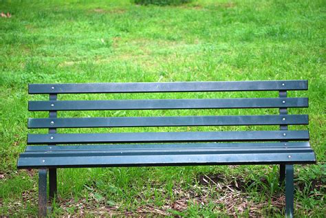 Green Park Bench Free Stock Photo - Public Domain Pictures