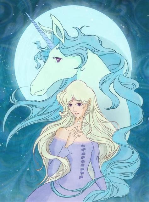 Lady Amalthea and Unicorn from the last Unicorn Poster | The last unicorn movie, The last ...