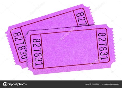 Blank Pink Raffle Tickets Isolated Stock Photo by ©david_franklin 202035982