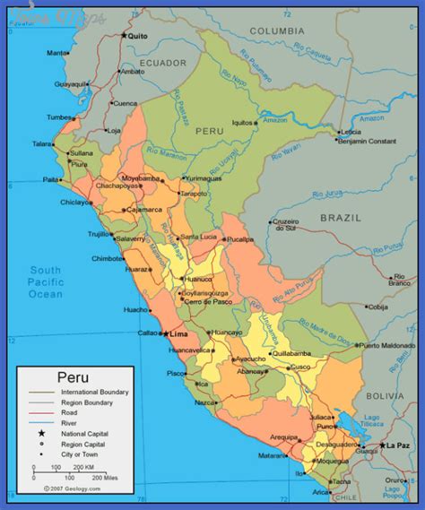 Peru Metro Map - ToursMaps.com