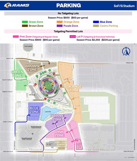 Sofi Stadium Parking Map