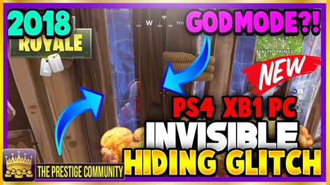 NEW Fortnite Glitches 2018! TWO ''INVISIBLE GLITCHES'' EASY Wallbreach Hiding Glitch! (Ps4/XB1 ...