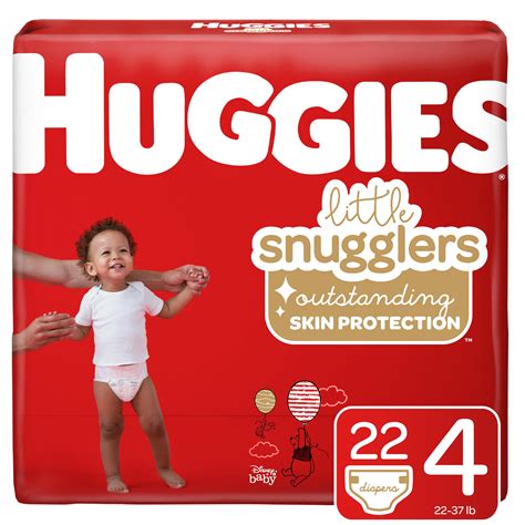 Huggies Little Snugglers Baby Diapers, Size 4, 22 Ct, Jumbo Pack - Walmart.com - Walmart.com