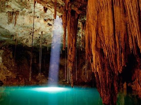 Hidden light, red, sun, cavern, bonito, cave, water, blue water, hot ...