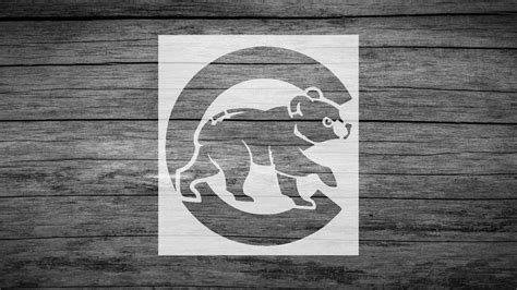 Chicago Cubs Logo Stencil Reusable Plastic or Vinyl FAST - Etsy