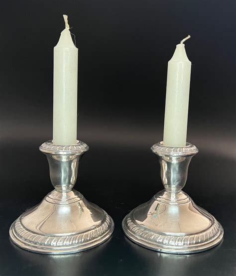 Silver candlesticks - .925 silver - U.S. - Mid 20th century - Catawiki