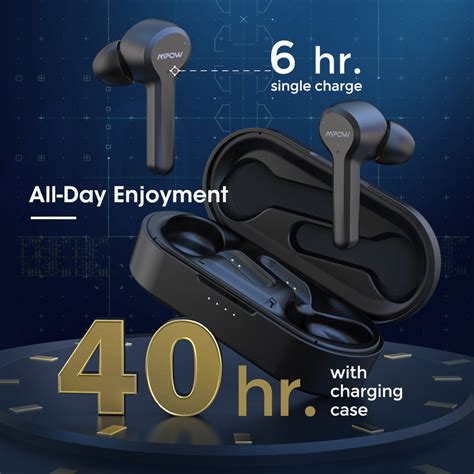 Mpow M9 Wireless Earbuds with 4 Mics Noise Cancellation – MPOW