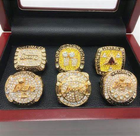 6pcs/Sets Los Angeles Lakers ring championship gift for fans - 89 Sport shop | Championship ...