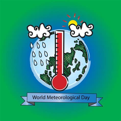 World Meteorological Day stock vector. Illustration of isolated - 110836769