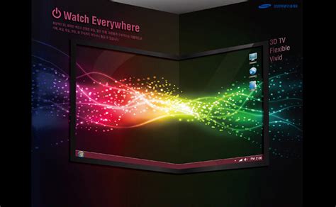 Samsung Flexible TV that Twists and Bends