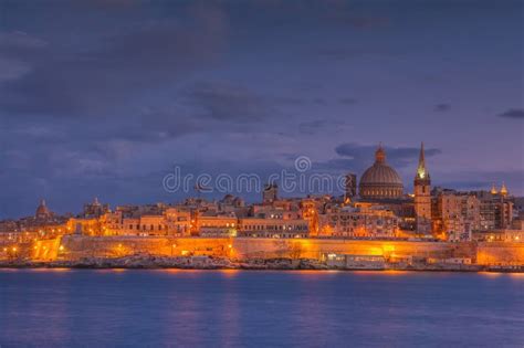 Valletta Skyline in the Evening, Malta Stock Photo - Image of european, medieval: 169429028